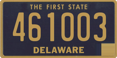 DE license plate 461003
