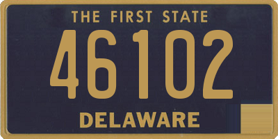 DE license plate 46102