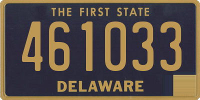 DE license plate 461033