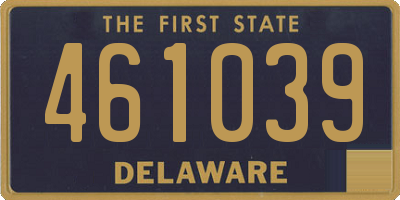 DE license plate 461039