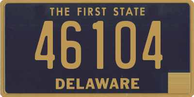 DE license plate 46104