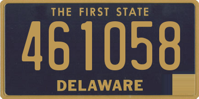 DE license plate 461058