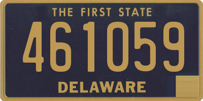 DE license plate 461059