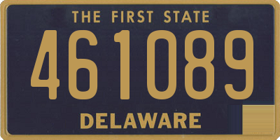 DE license plate 461089