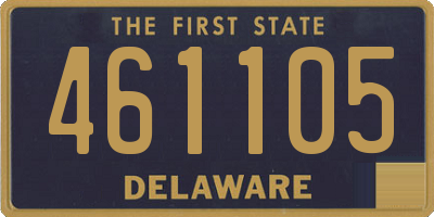 DE license plate 461105
