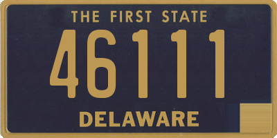 DE license plate 46111