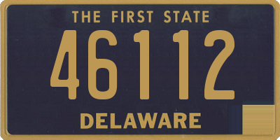 DE license plate 46112