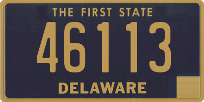 DE license plate 46113