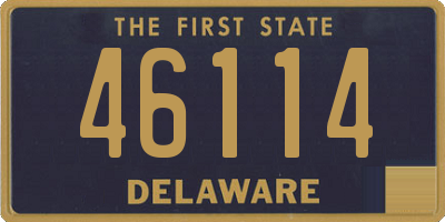 DE license plate 46114