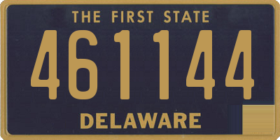 DE license plate 461144