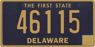 DE license plate 46115