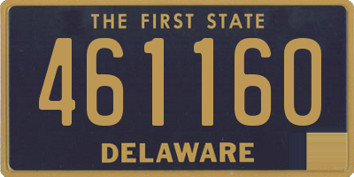 DE license plate 461160