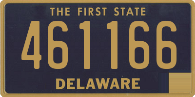 DE license plate 461166