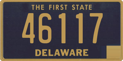 DE license plate 46117