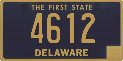 DE license plate 4612