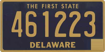 DE license plate 461223
