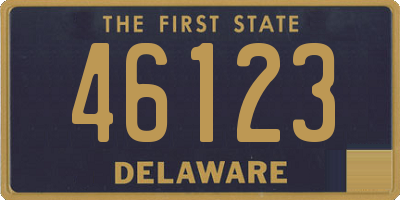 DE license plate 46123
