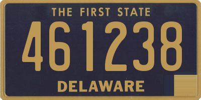 DE license plate 461238