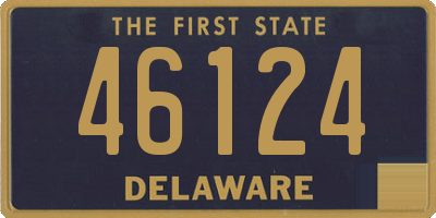 DE license plate 46124