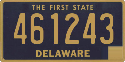 DE license plate 461243