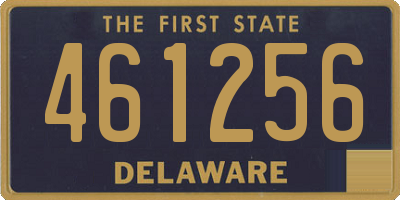 DE license plate 461256