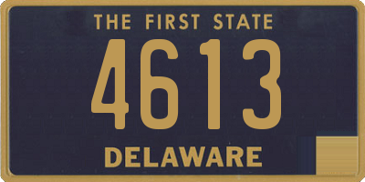 DE license plate 4613