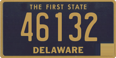 DE license plate 46132