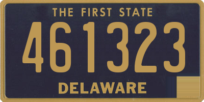 DE license plate 461323