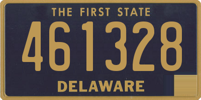 DE license plate 461328