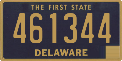 DE license plate 461344