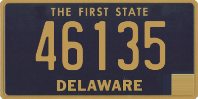 DE license plate 46135