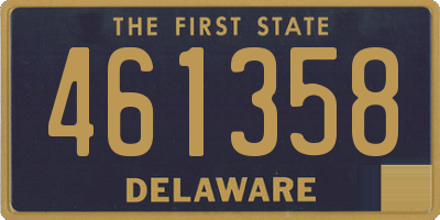 DE license plate 461358
