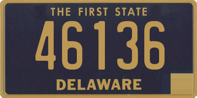 DE license plate 46136