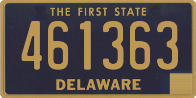 DE license plate 461363