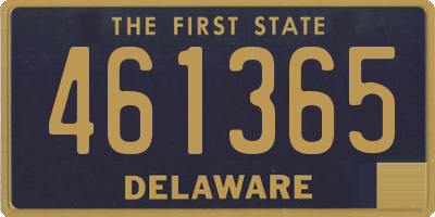 DE license plate 461365