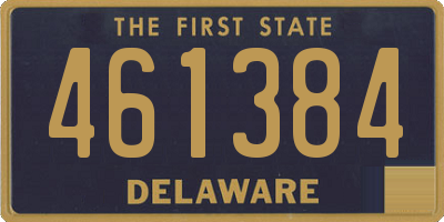 DE license plate 461384