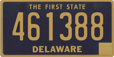 DE license plate 461388