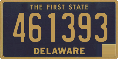 DE license plate 461393