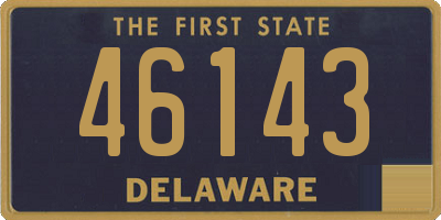 DE license plate 46143