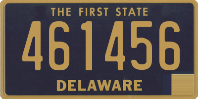 DE license plate 461456