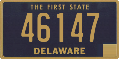 DE license plate 46147