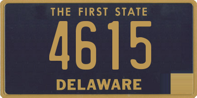 DE license plate 4615