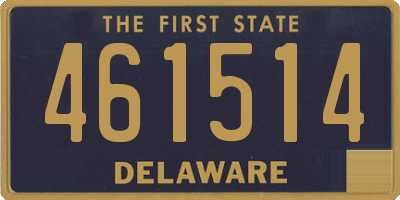 DE license plate 461514
