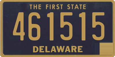 DE license plate 461515