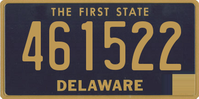 DE license plate 461522