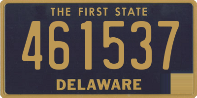 DE license plate 461537