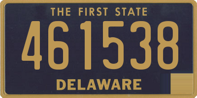 DE license plate 461538