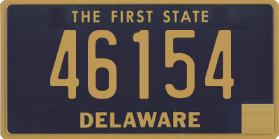 DE license plate 46154