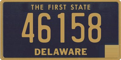 DE license plate 46158