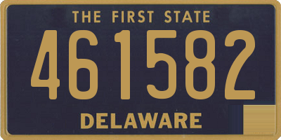 DE license plate 461582